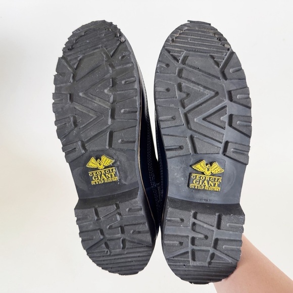 Georgia Giant Romeo Boot Women's US 7 Blue Leather Southwest Print Steel Toe - Picture 7 of 8